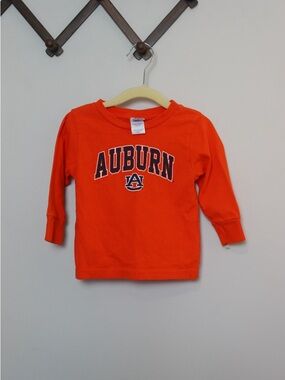 Rabbit Skins Auburn University Kids Orange Long-Sleeve Shirt